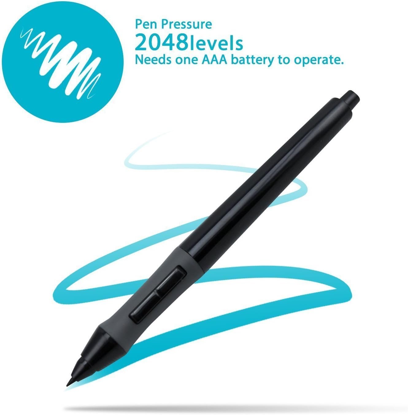 Huion H420 Drawing Tablet 4 x 2.3 Inches 3 Express Keys USB OSU Tablet Signature Pad with Digital Battery Pen