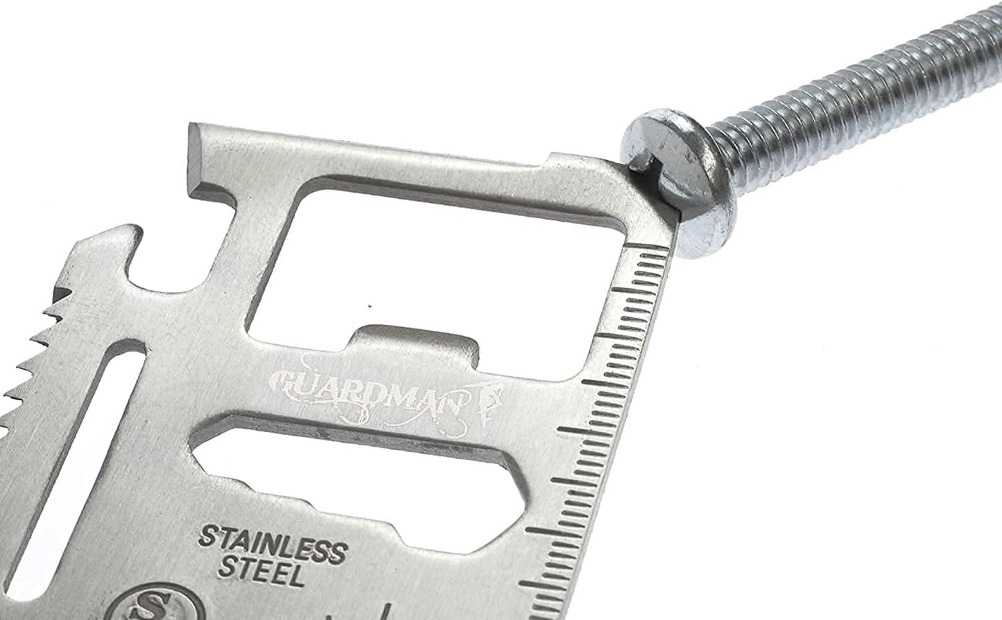 11 in 1 Multi Tool Card Survival Credit Card Tool Fits Perfect in Your Wallet with Knife Blade By Atziloose