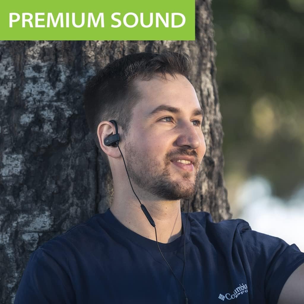 Avantree L171 - Over Ear Lightning Headphones Wired for iPhone, MFi Certified Earbuds, in Line Mic for Clear Calls, Good Sound & Comfortable, Ideal for Sports, Compatible with iPhone 14 13 12 11