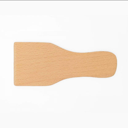 Wooden Raclette Spatula for Non-stick Pans | Baking Utensils Set | Kitchen Tools & Gadgets - Great Bakeware for Cooking (Set of 8)