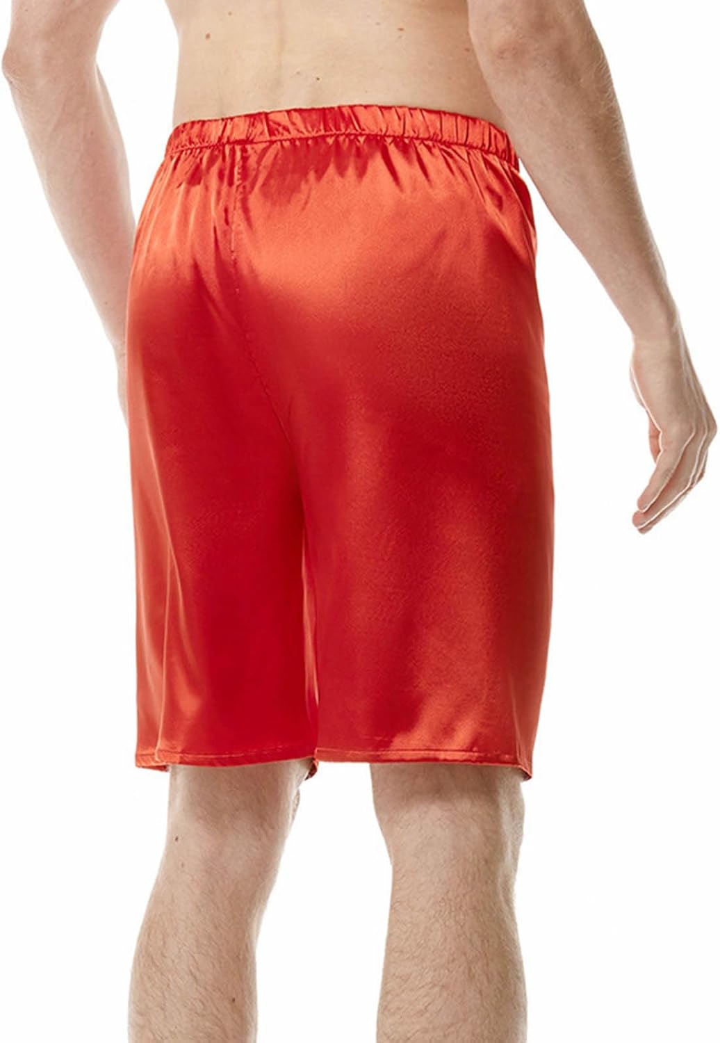 Star Boy Uomo Estate Fitness Sport Tempo Libero Tinta Unita Nero Singolo Strato Pantaloncini per Uomo Tech Mens Pantaloni, Rosso, XL