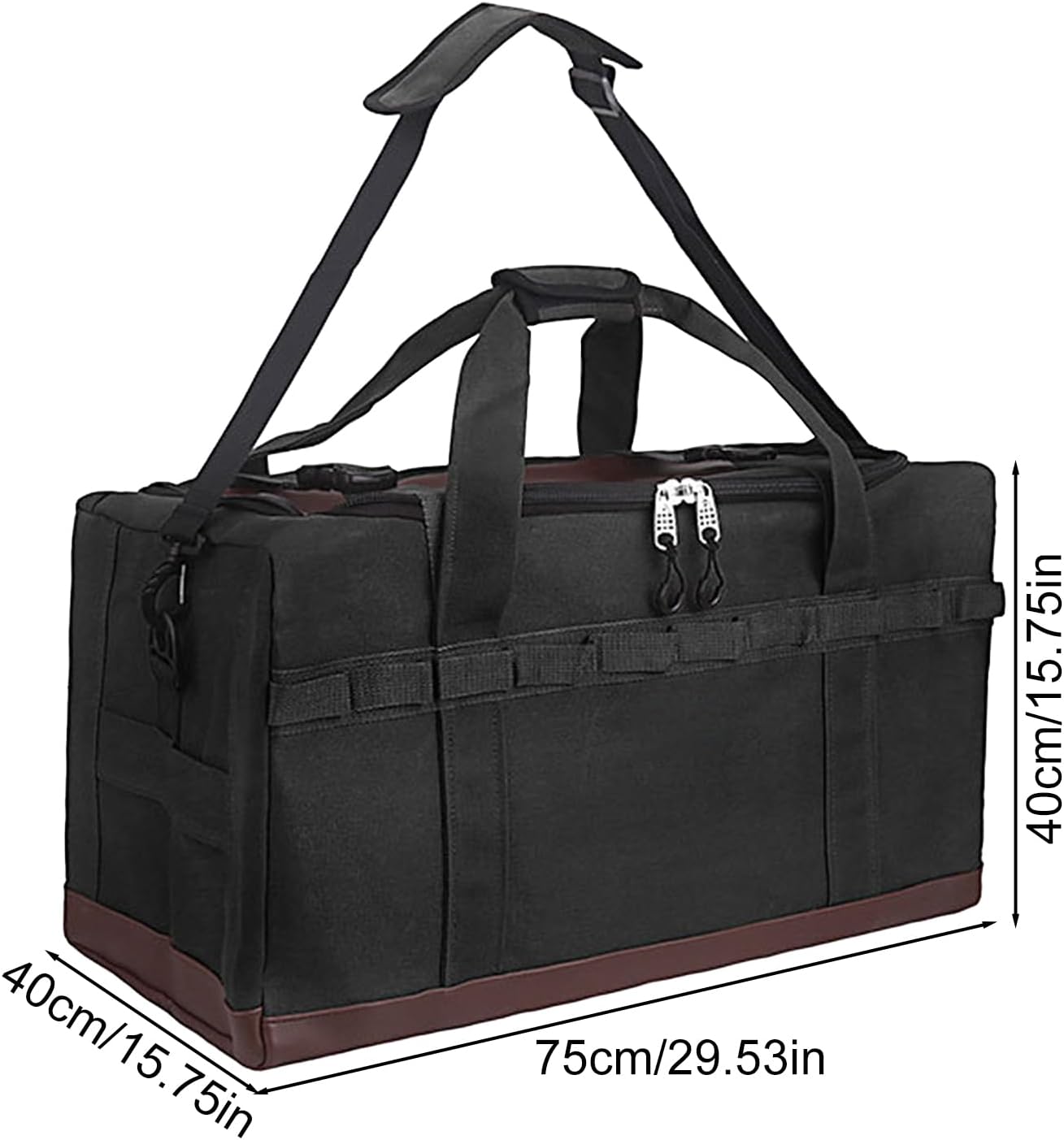 Camping Organizer, Kitchen Storage, 29.53x15.75x15.75 inches, Portable Gear Bag, Heavy-Duty Large Capacity Sack, Canvas Polyester, for Survival Adventure Hunting Utility, Travel
