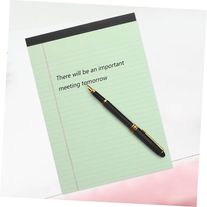 FUNNETOYU 4pcs College Ruled Legal Pads: 11.7 X 8.5 Inch A4 Writing Notebook - Clear Print Paper Note Pads - Office Home School Supplies