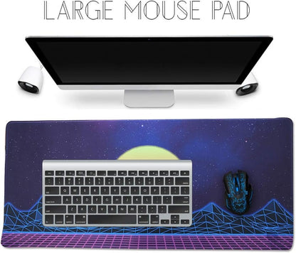 Imegny Mouse Pad/Cute Wrist Rest Mouse Mat/Ergonomic Mousepad Desk Protector for Gamers and Typists Zisesun011 Type1 35.4 * 15.7Inch
