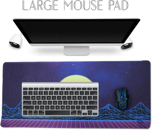 Imegny Mouse Pad/Cute Wrist Rest Mouse Mat/Ergonomic Mousepad Desk Protector for Gamers and Typists Zisesun011 Type1 35.4 * 15.7Inch