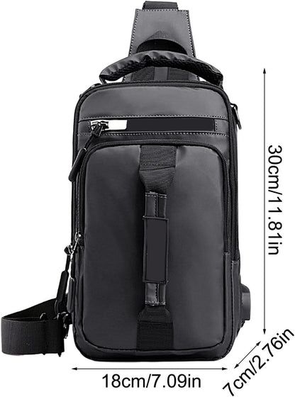 Men's Travel Bag | USB Charging Port | Simple Travel Backpack | Notebook Commute Carrier | Large Capacity Bag | Heavy Duty Business Travel Gear for Travel, Outdoor Activities