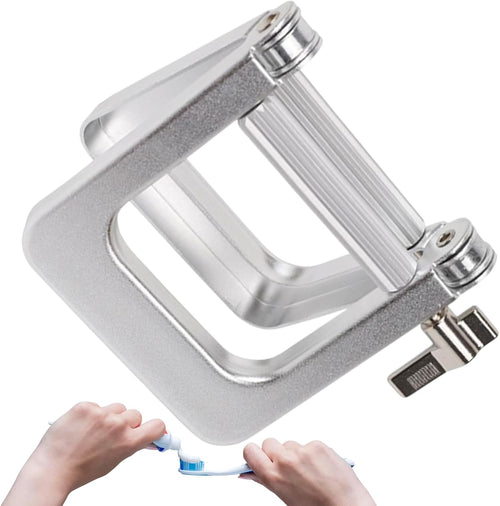 Toothpaste Squeezer, Aluminum Toothpaste Dispenser, Heavy Duty Tube Press Design, for Easy Squeezing, Bathroom Organizer Tool, Ointment, Hair Dye, Creams, Travel, Home, Family Use
