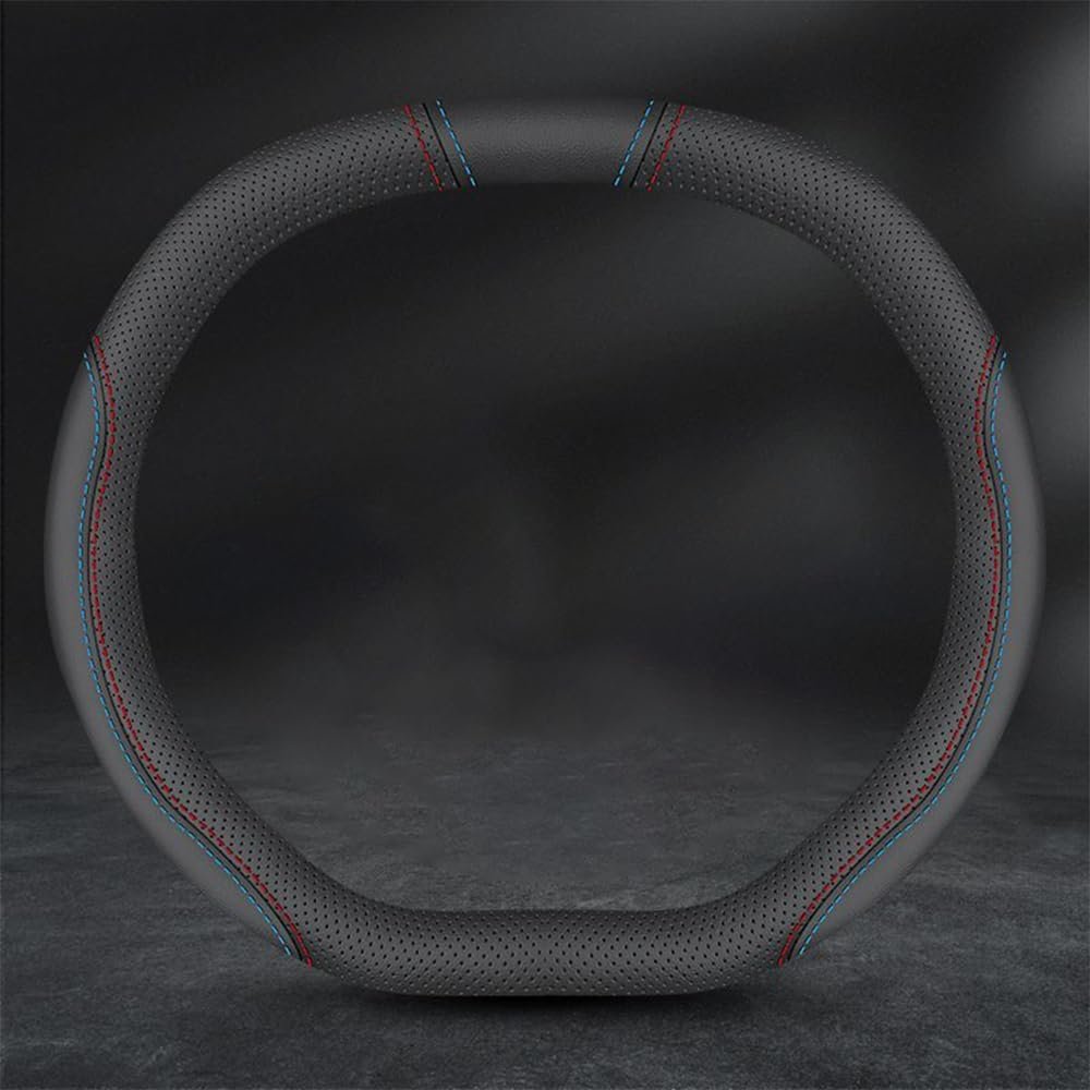 whchion D-D2 Car Steering Wheel Covers, for Ford Transit Tourneo Custom 2012-2024 Non-slip Steering Wheel Cover 38 cm Breathable Car Accessories Interior