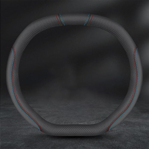 whchion D-D2 Car Steering Wheel Covers, for Ford Transit Tourneo Custom 2012-2024 Non-slip Steering Wheel Cover 38 cm Breathable Car Accessories Interior