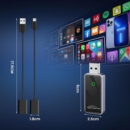 Wireless CarPlay Adapter for iPhone and Android, Stable Fast Mini Carplay Wireless Adapter, Plug and Play, Stable Car Control & No Delay,Mini Edition,Equipped with Bluetooth 5.3 and Dual-Band WiFi