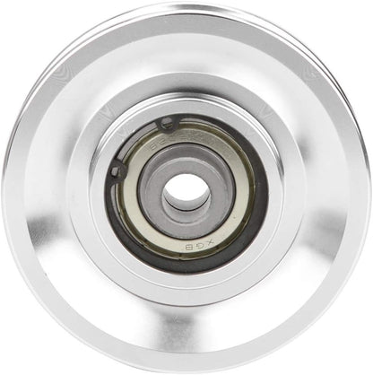 Heavy Duty Groove Wheel Fitness Equipment Accessories Stainless Steel Swivel Pulley Pulley Strength Training, Aluminium Alloy Pulley, for Gym Accessories Home(80mm in Diameter)