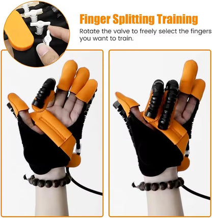 Robot Gloves Rehabilitation Hand Trainer for Stroke Physiotherapy Arthritis Rehabilitation Equipment Massage Gloves for Patients with Stroke Hemiplegia (Right, Medium)
