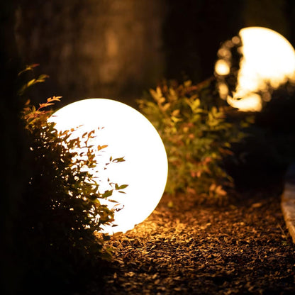 Danieli Garden Light Ball 40 cm Made in Italy | Sphere M LED Warm Light | LED Ball Shape Garden Lights Outdoor-Indoor | IP20 Transformer 1.1 m and IP67 LED