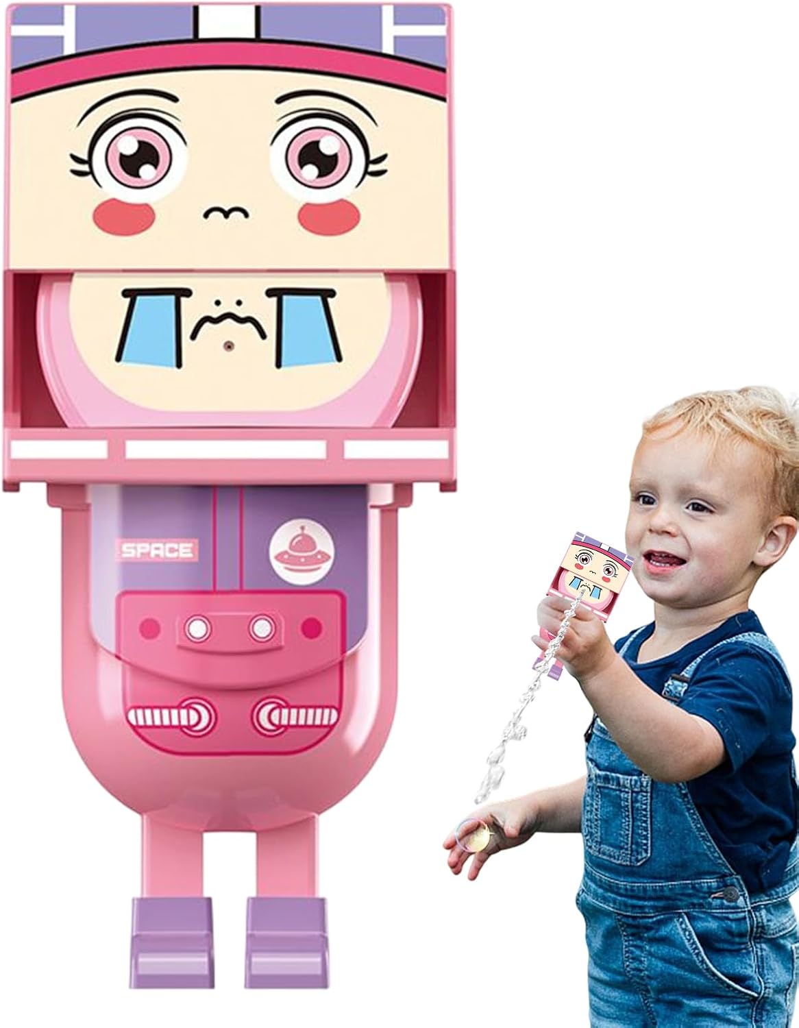 Kids Water Squirts, Square Head Cartoon Water Toy, Interactive Fighting Game, Fun Outdoor Swimming Activity, Perfect to Children Ages 3-12, Ideal for Summer Play and Pool Fun