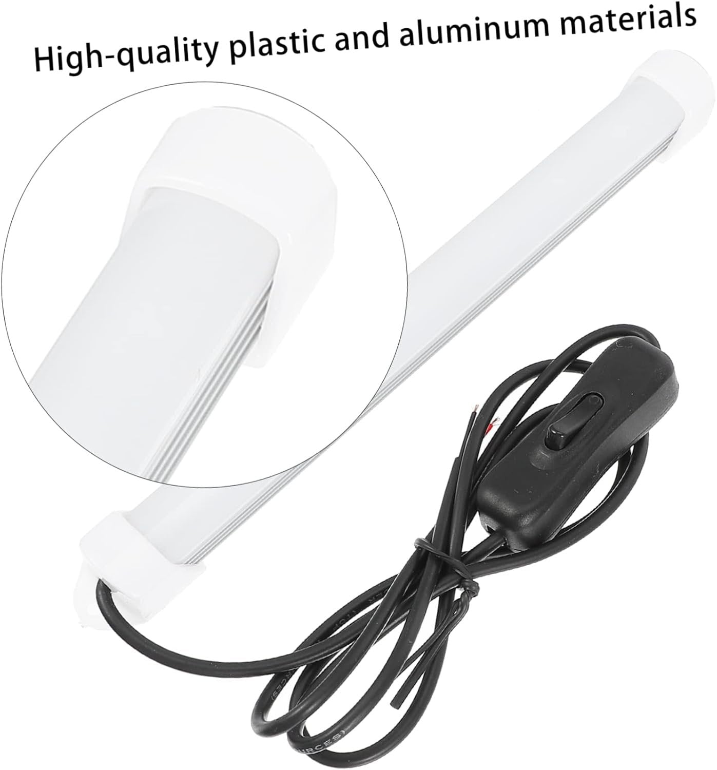 ULTECHNOVO 1Set White LED Light Bar Kit for Printers Non Dimmable Brightness Upgrade for Ender Eye Protection Flicker Lighting for Printing Area