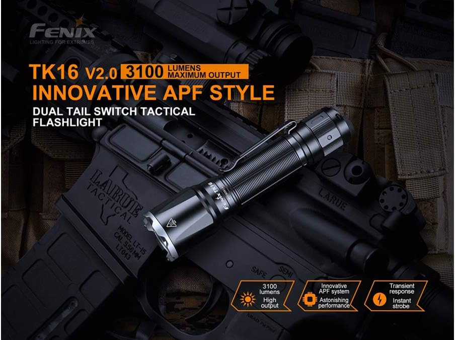 Fenix TK16 v2.0 Tactical Flashlight, 3100 Lumen