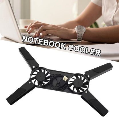 Laptop Cooler - Notebook Fan Stable Stand, Adjustable Height Laptop Stand | Quiet Height Adjustable Slim ful Cooling Pad for Computer Laptop Mouse Pad, Laptop Stand Holder Bed Sofa Office