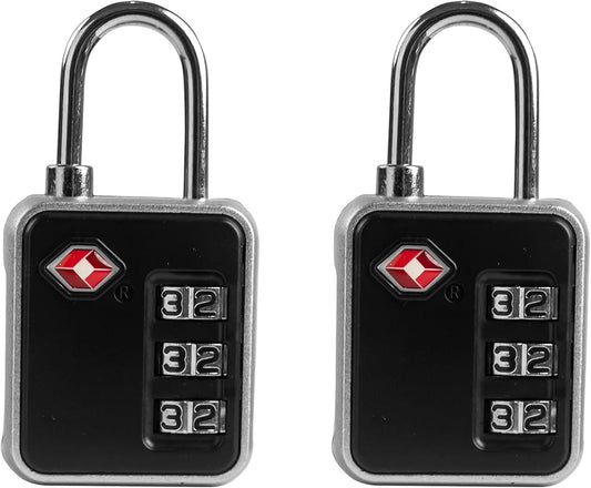 UP Security TSA Locks for Luggage, Combination Lock for Locker, Small Padlock Combination, Combo Luggage Padlocks TSA Approved, for Gym Locker, Travel Suitcase, Gun Case, Backpack Zipper, Ammo Can