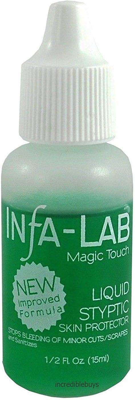 Infa-Lab Magic Touch Liquid Styptic Nails Stop Bleeding Skin Protector InfaLab