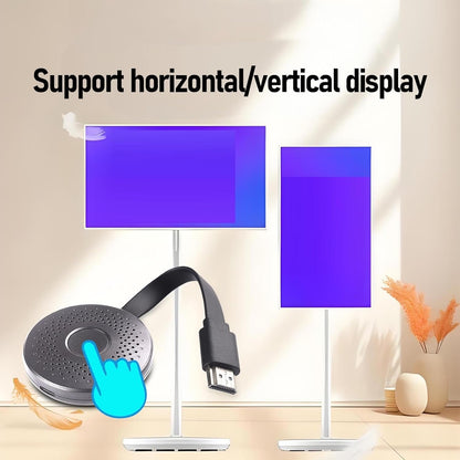 Wireless HD Display Adapter, USB C 1080P Wireless Phone to TV Screen Mirroring Adapter, 2.4G 5G HD Display Dongle Adapter, for Android and for OS X, for Wins 10 and Above