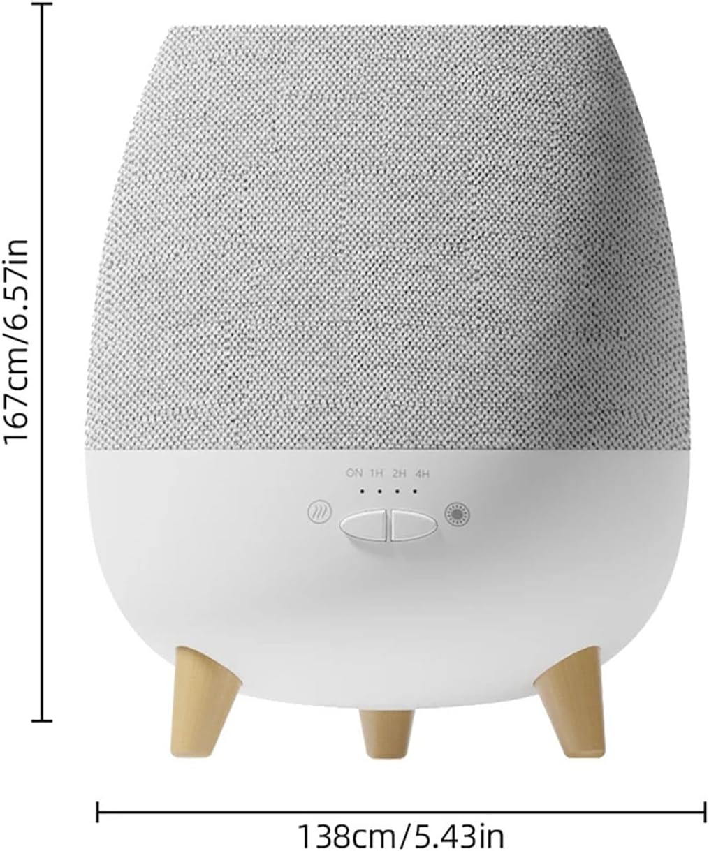 300ml Essential Oil Aroma Diffuser with Remote Control Timer Waterless Auto-Off Protection LED Warm Night Lamp Air Humidifier for Bedroom Home Yoga Spa
