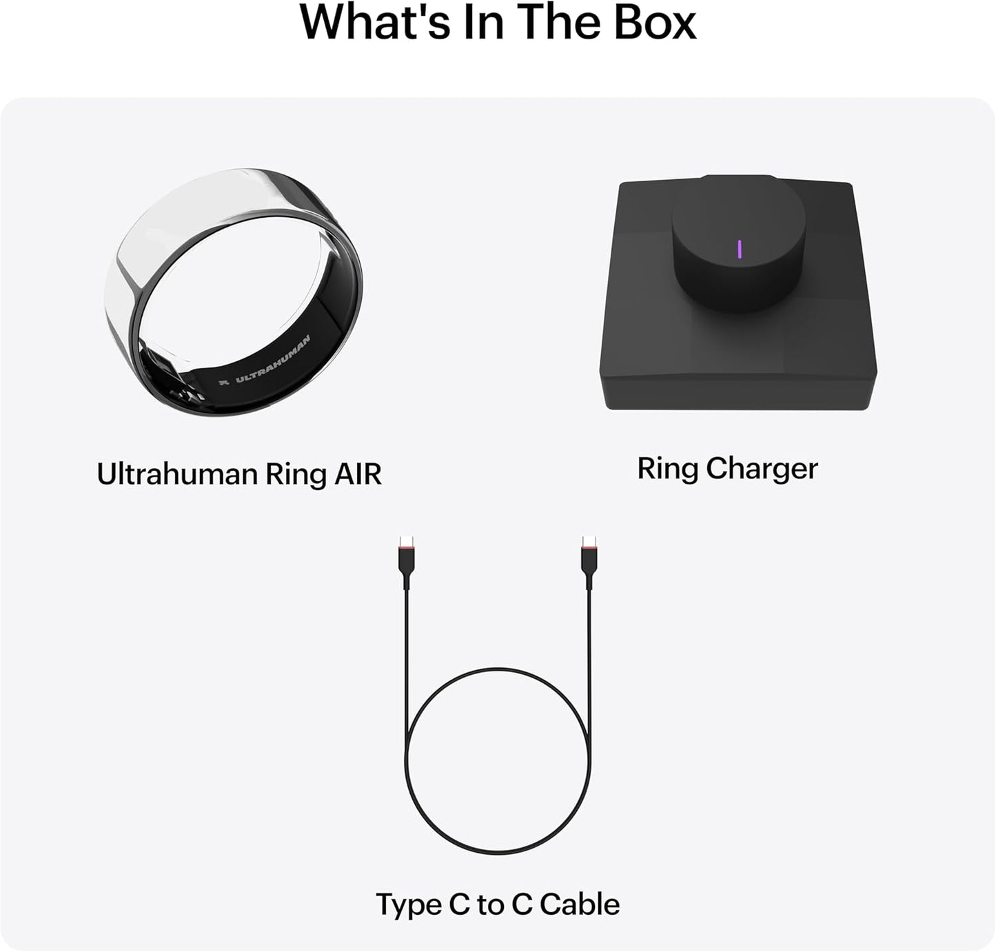Ultrahuman Ring AIR-Smart Ring Activity Tracker, Size First with Ultrahuman Sizing Kit,Sleep Tracker,Smart Ring for Men/Women,Fitness Tracker (Size 8)