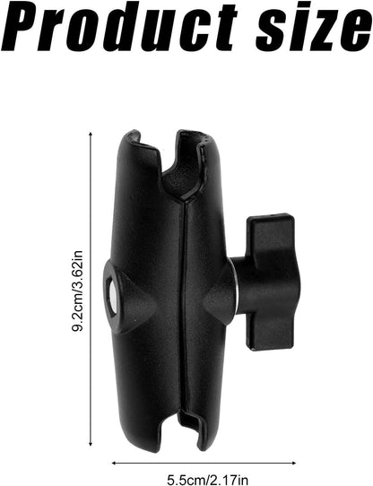 Gosknor Double Socket Arm Mount, 3.62in Aluminum Alloy Double Socket Arm for RAM Mount Phone Holder Bike Truck RAM Mounts Arms for 1" Ball Components