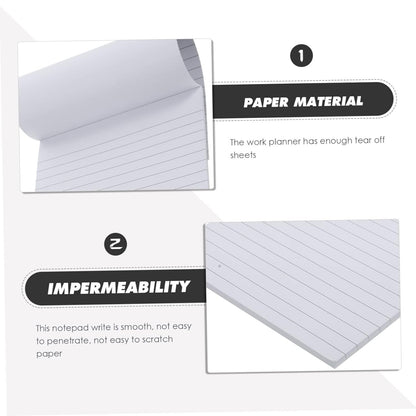 FUNNETOYU Portable Notepads Daily Weekly Scratch Pads for Writing Office Stationery with Tear Off Smooth High Grade for Students Teachers and Professionals