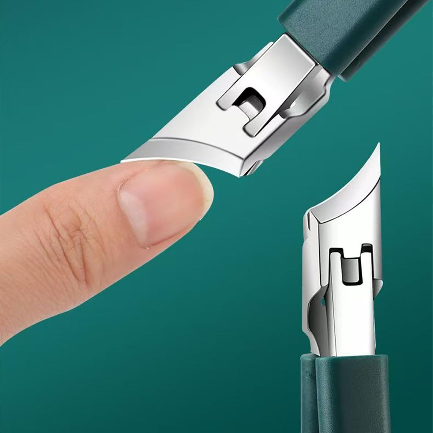 Anti-Splash Nail Clipper - Precision Toenail Cutter with Catcher, Heavy-Duty Stainless Steel Trimmer | Heavy-Duty Ergonomic Splash-proof Nail Clippers, Ergonomic Tool for Foot Care, Personal Grooming,