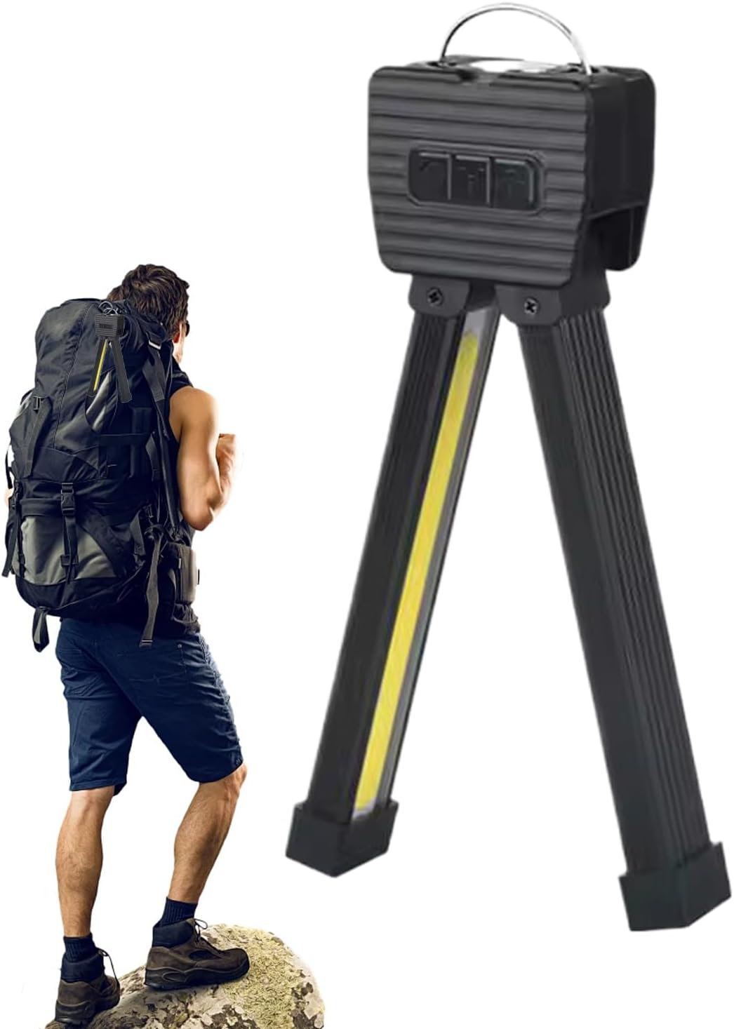 Portatile Posing Light, Ricaricabile Gym Lighting Flashlight, Alluminio Lega 7-Gear Adjustable Brightness, Fitness Photos Bodybuilding Workout, for Training, Posing, Camping