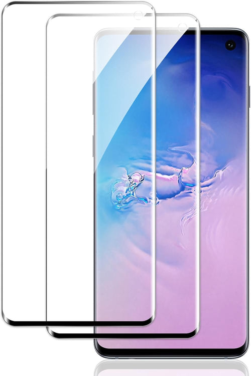 Screen Protector for Samsung Galaxy S10, 3D Tempered Glass Film, Ultra HD 9H Hardness Case Friendly Anti Scratch Bubble Free Ultra Resistant Oil-Resistant Shatter Protection, 2-Pack