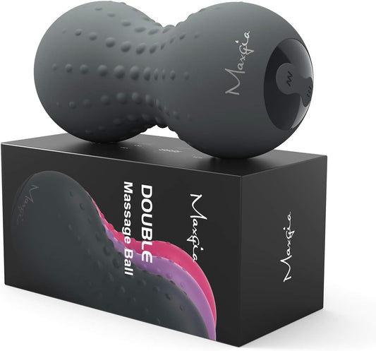 Heating Vibrating Massage Ball - Yoga Foam Roller Ball - Electric Lacrosse Ball with 5 Speed Vibration for Myofascial Release Muscle Recovery Deep Tissue Trigger Point Therapy Fitness Pressure Relief