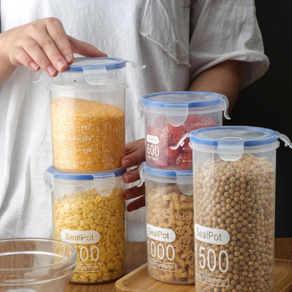8 Pack Pantry Storage Containers with Lids for Rice Beans Coffee Seeds Nuts - Keep Your Kitchen Organized and Your Food Fresh ! Total 7800ml