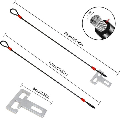 2 Piece Anti-Theft Motorhome Accessories Campervan Anti-Theft Protection Anti-Burglar Protection Door Lock Burglar Protection Caravan Accessories Camping Caravan Accessories (60cm)