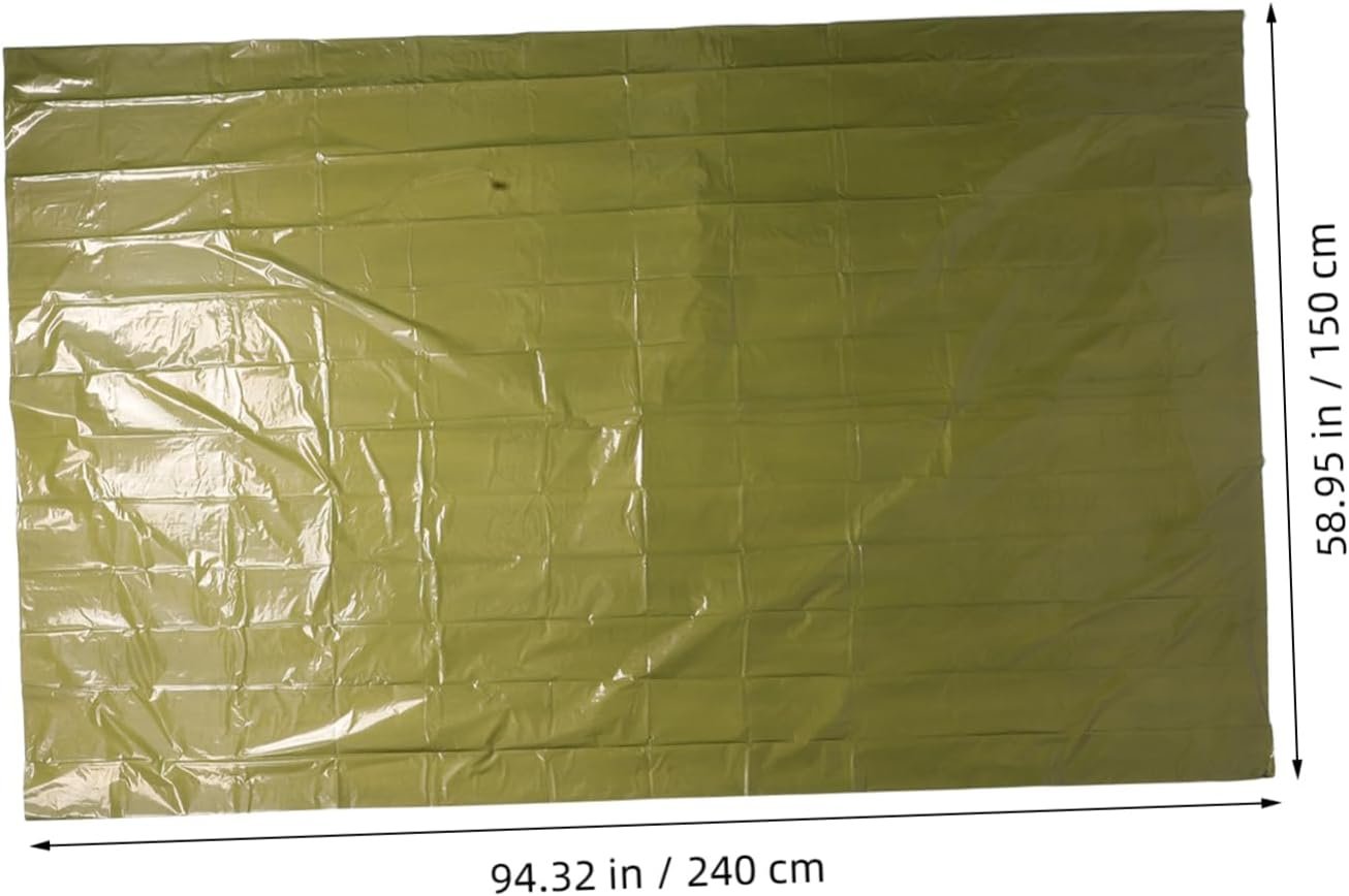 BRIGHTFUFU Foldable Windproof Tent Camping Blanket Emergency Survival Bag Warm Shelter Insulation