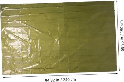 BRIGHTFUFU Foldable Windproof Tent Camping Blanket Emergency Survival Bag Warm Shelter Insulation