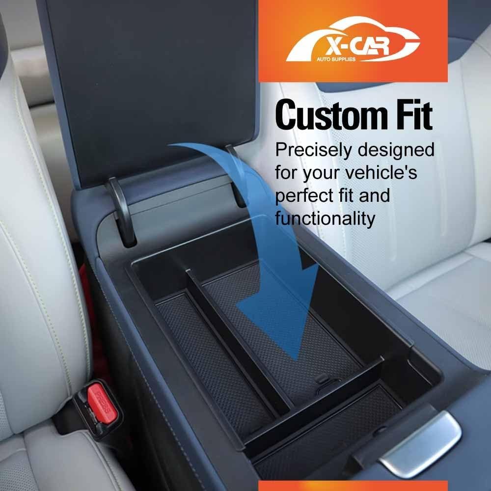 X-CAR Centre Console Organizer Tray Set for Xpeng G6 2024-Onwards Armrest Storage Box Cup Holder Car Interior Accessories