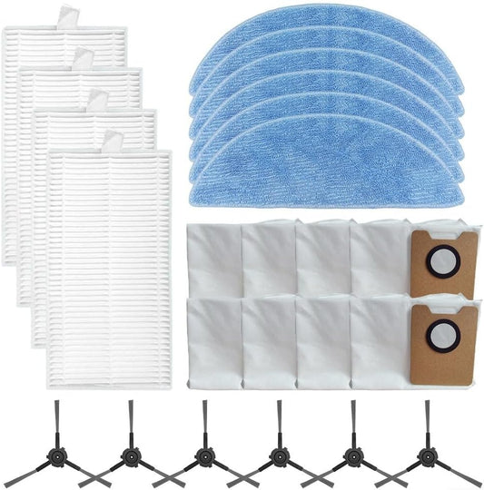 Cleaning Essentials Pack for ECOVACS Y1 - Set completo di filtri, panni per mocio e sacchetti per la polvere (B)