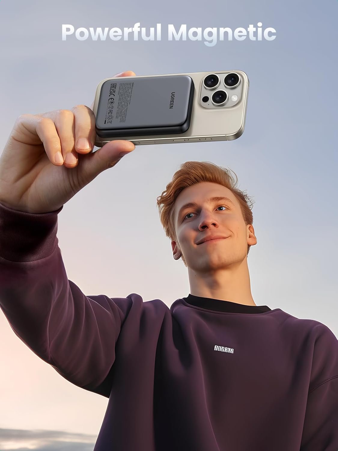 UGREEN Magsafe Power Bank 10000mAh Wireless Portable Charger 20W PD Fast Charging Magnetic Battery Pack Powerbank Compatible with iPhone 16 Pro Max/15 Plus/14/13/12 Series, Black