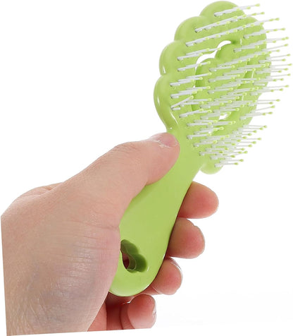 SAFIGLE Pettine districante da massaggio Bagnato riccio pettine per indolore nube attrezzo strumento di massaggio del cuoio capelluto spazzola per pp Verde chiaro