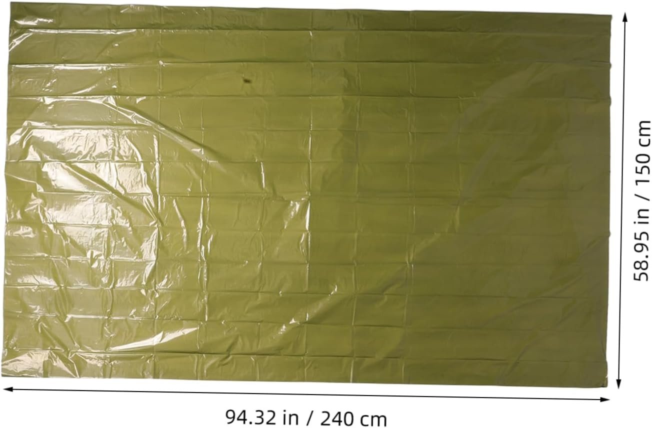 YARNOW 3pcs Survival Tent Insulation Emergency Blanket Windproof Sleeping Bag Essential Outdoor Accessory for Camping Rescue