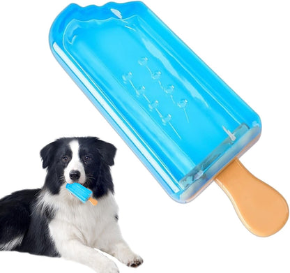 shjxi Dog Chew Toys, Interactive Dog Toy, Cooling Ice Cream Shape Teething Accessory, Non Toxic Soft Rubber, Excellent for Puppies and Dogs Outdoor Play and Training