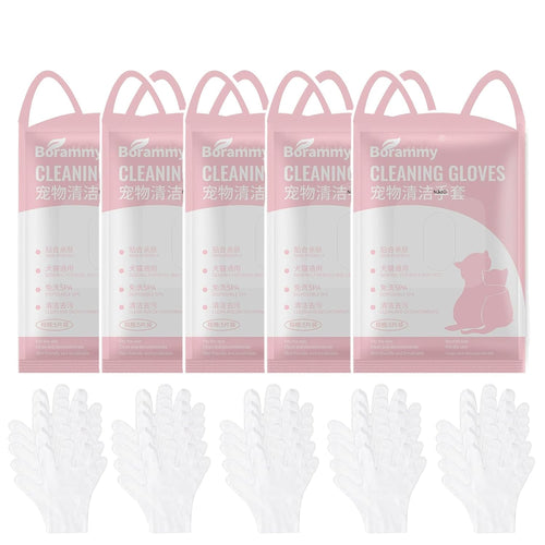 Howls Your Day Dog Cleaning Gloves,Disposable Pet Cat Dog Cleaning Gloves,Water-Free Grooming with Natural Essentials (25pcs)