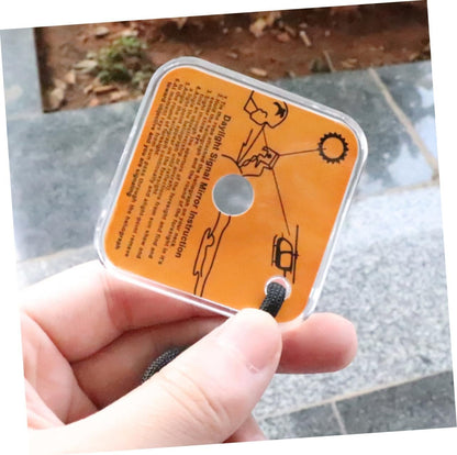 Mipcase Reflective Mirror Small Signal Mirror Outdoor Retroreflector Multi-Function Mirror Field Sourkout