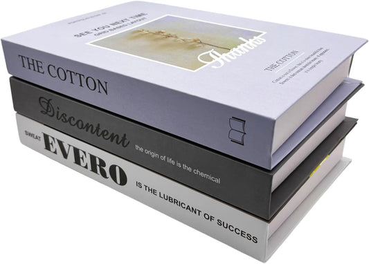 3 Pcs Decorative Books for Home décor,Fake Books for Display, Office & Rustic Home Decor, Bookshelf, Modern Farmhouse Decor, Coffee Table Books(Random Pattern)