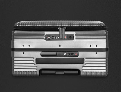 Suitcase Suitcases with Wheels Front Opening Carry On Luggage Security Combination Lock Boarding Carry-on Suitcase (Color : B, Size : 18in)