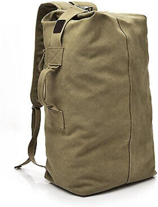 AIMALL Men's Fashion Canvas Backpack, Large Capacity Travel and Outdoor Sports Bag, Available in Small and Large Sizes