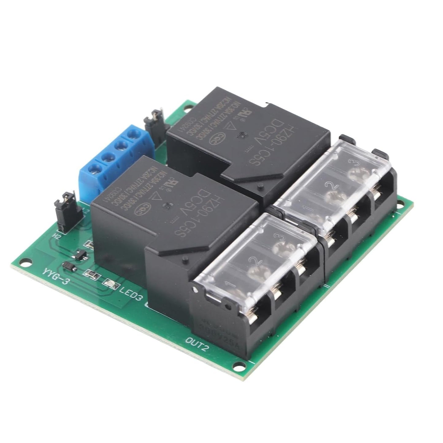 High Power Two Way Bidirectional Optocoupler Isolation Relay Module 30A YYGâ€‘3 for Home Automation System (12VDC)
