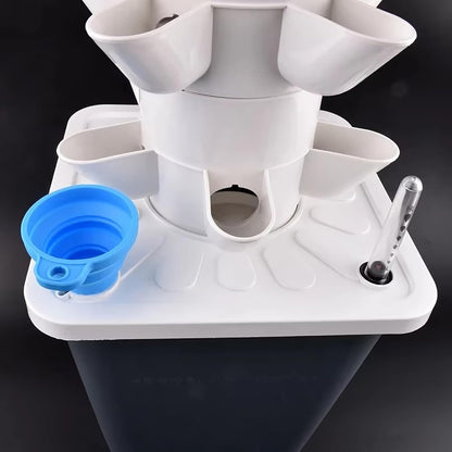 FXNFXLA Torre idroponica 2025, Kit per Sistema di Coltivazione idroponica Verticale con Pompa dell'Acqua, Timer, irrigazione Intelligente, per Erbe aromatiche, Frutta e Verdura