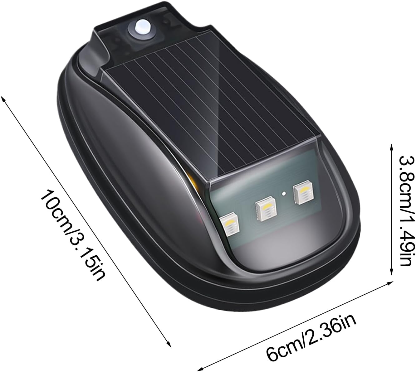 Generico Solar Powered Cab Lights, Roof Marker Lights for Trucks, Smart Sensing Solar LED Lighting, Weatherproof Durable Accessories, For Motorcycles, Vehicles, Outdoor Use